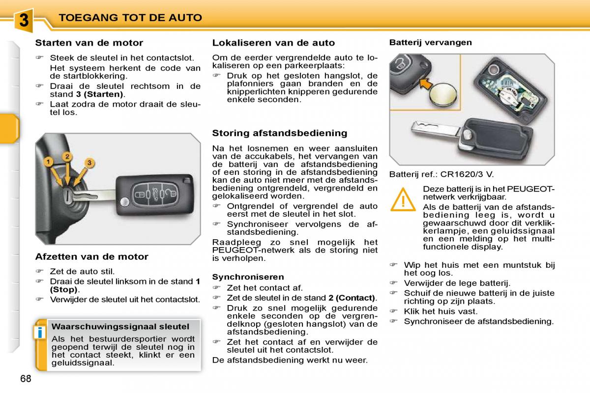 Peugeot 207 handleiding / page 57