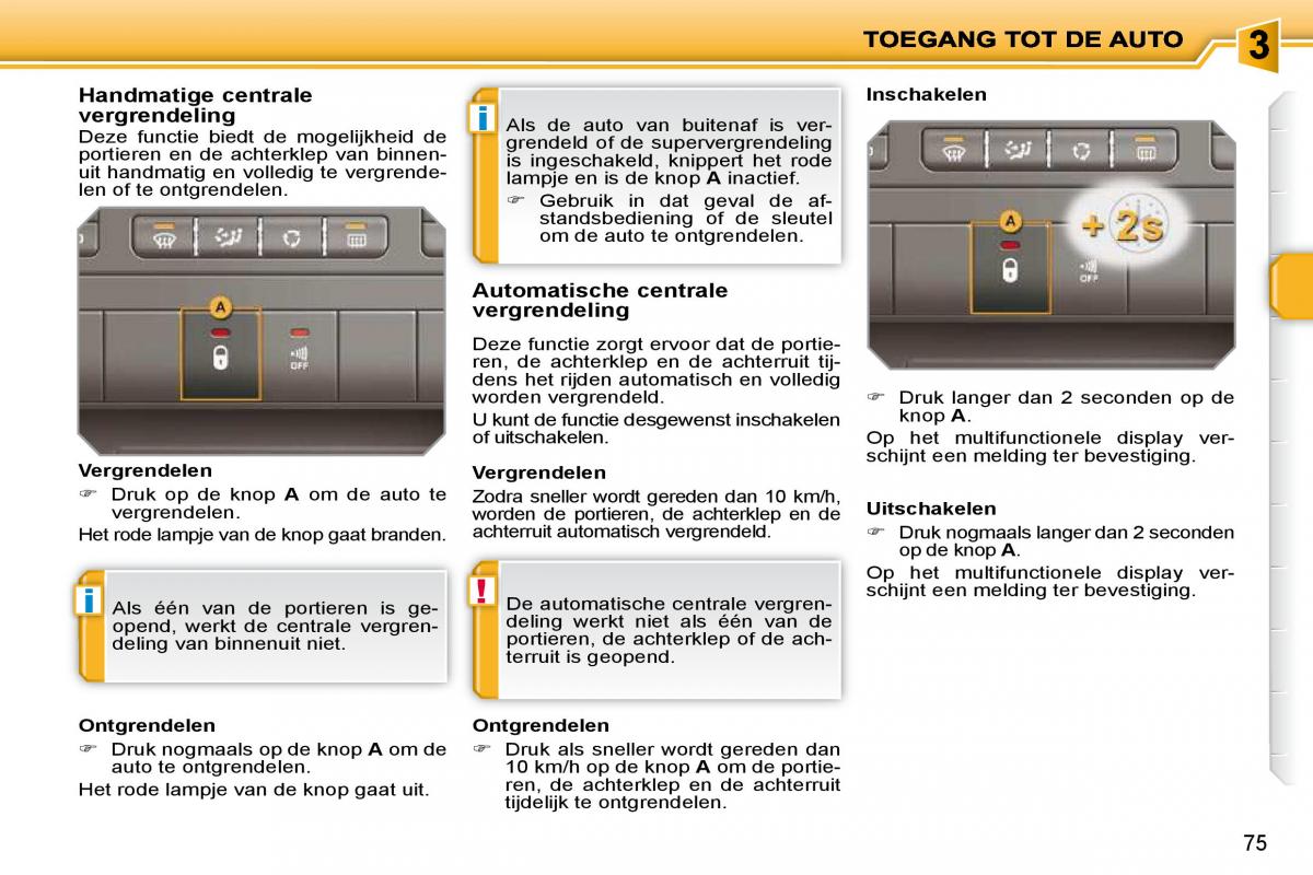 Peugeot 207 handleiding / page 67