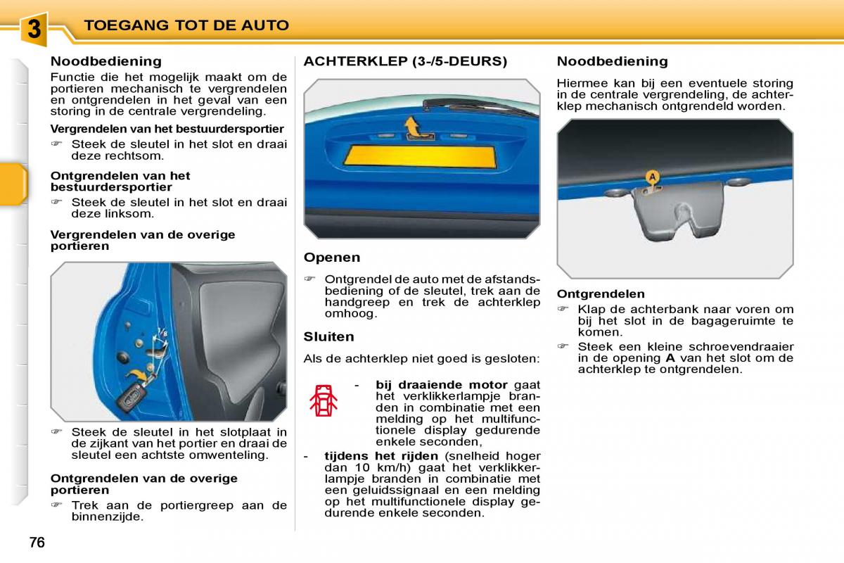 Peugeot 207 handleiding / page 68