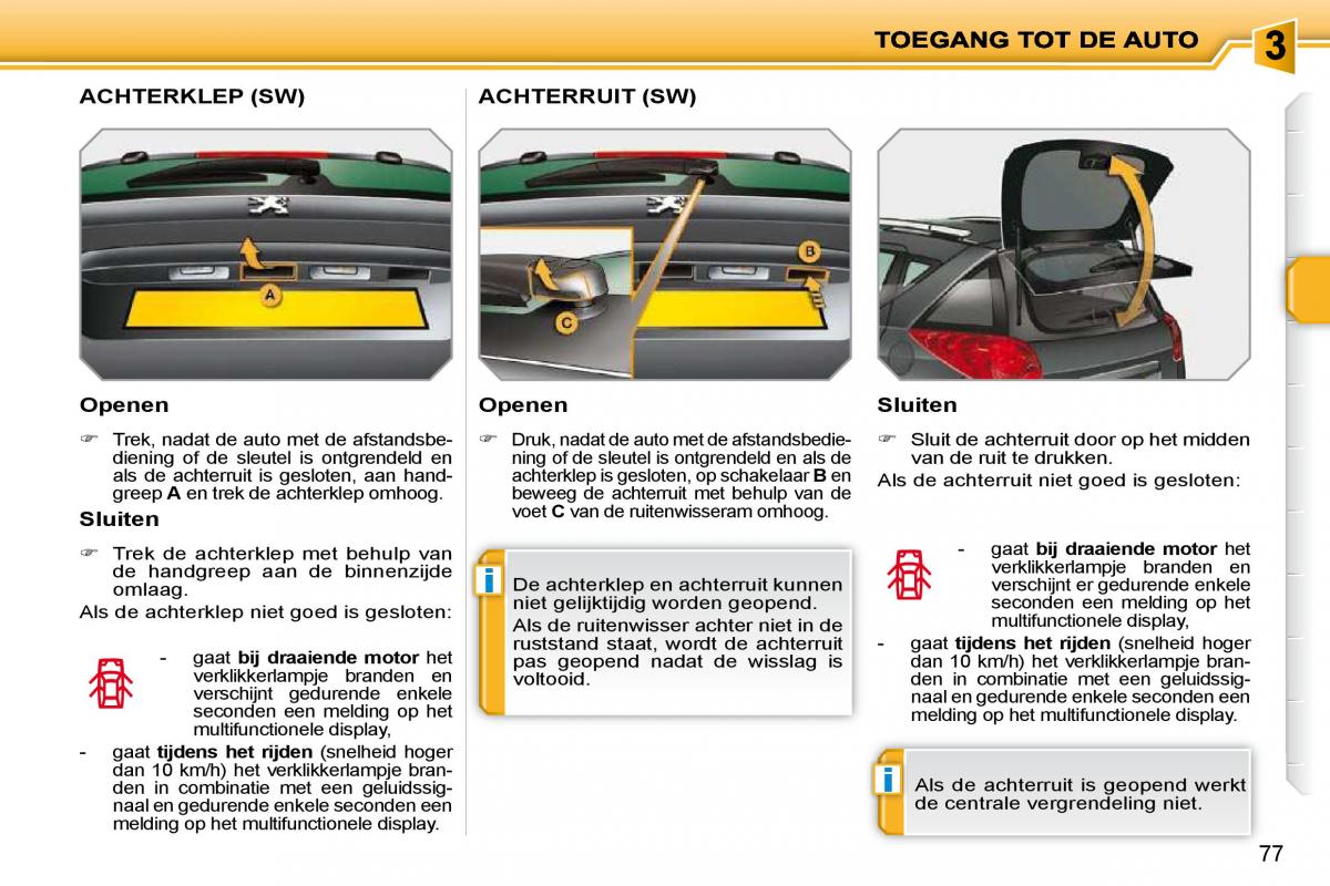 Peugeot 207 handleiding / page 70