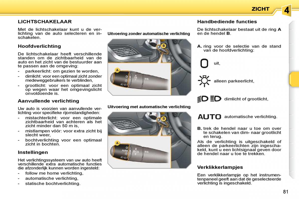 Peugeot 207 handleiding / page 75