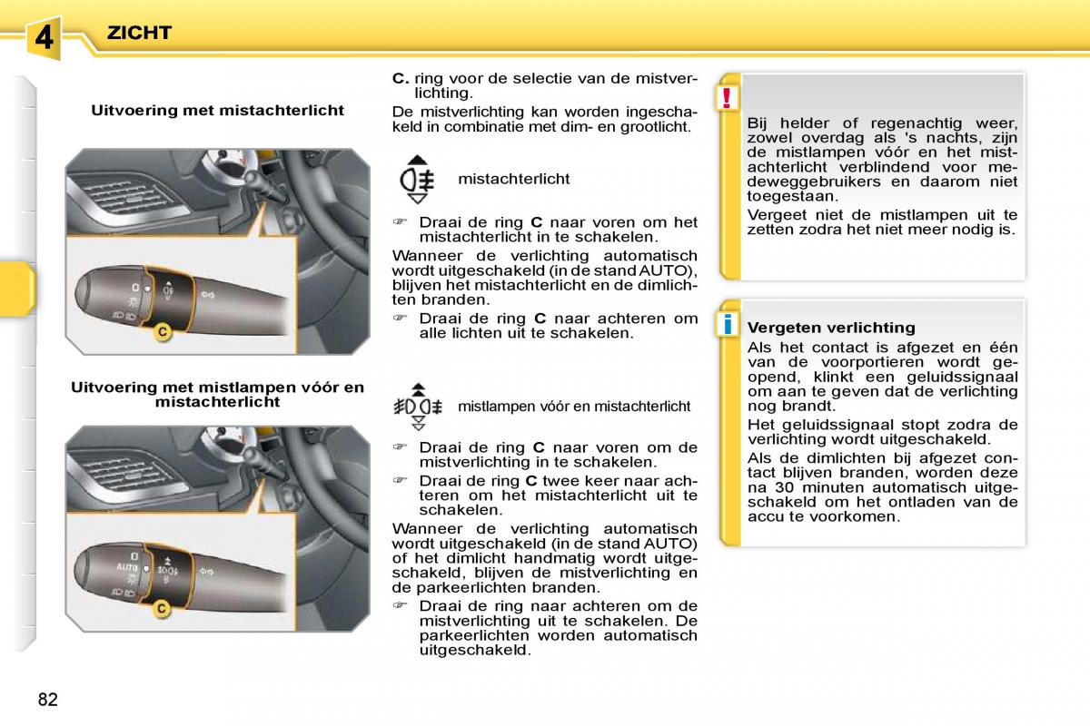 Peugeot 207 handleiding / page 76