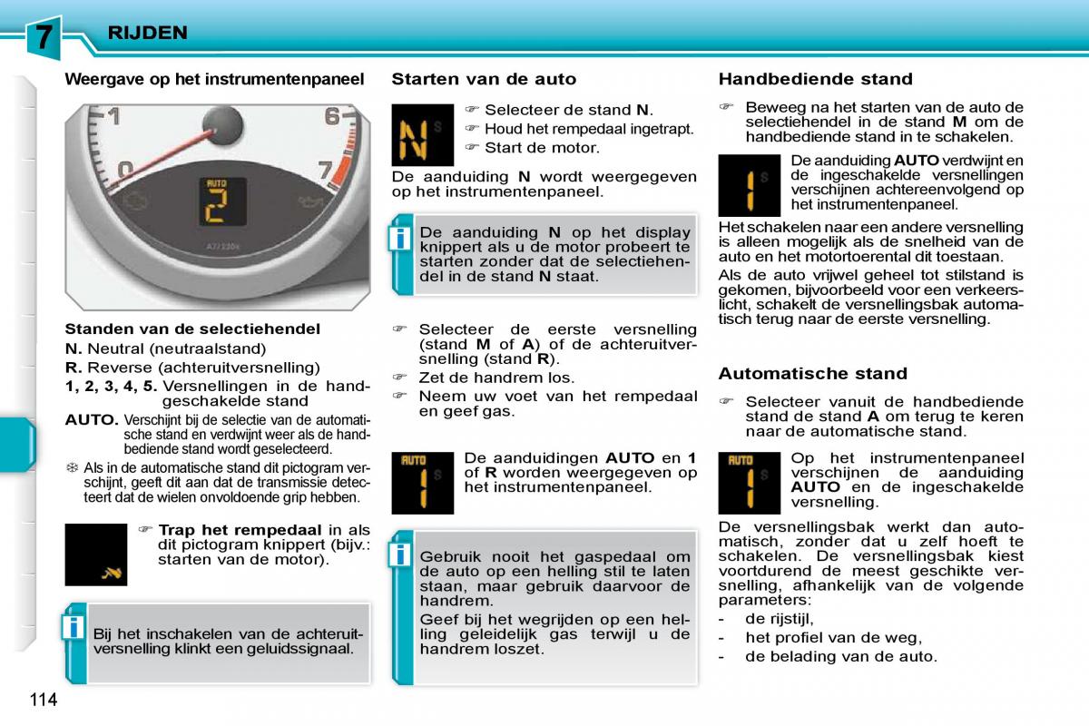 Peugeot 207 handleiding / page 110