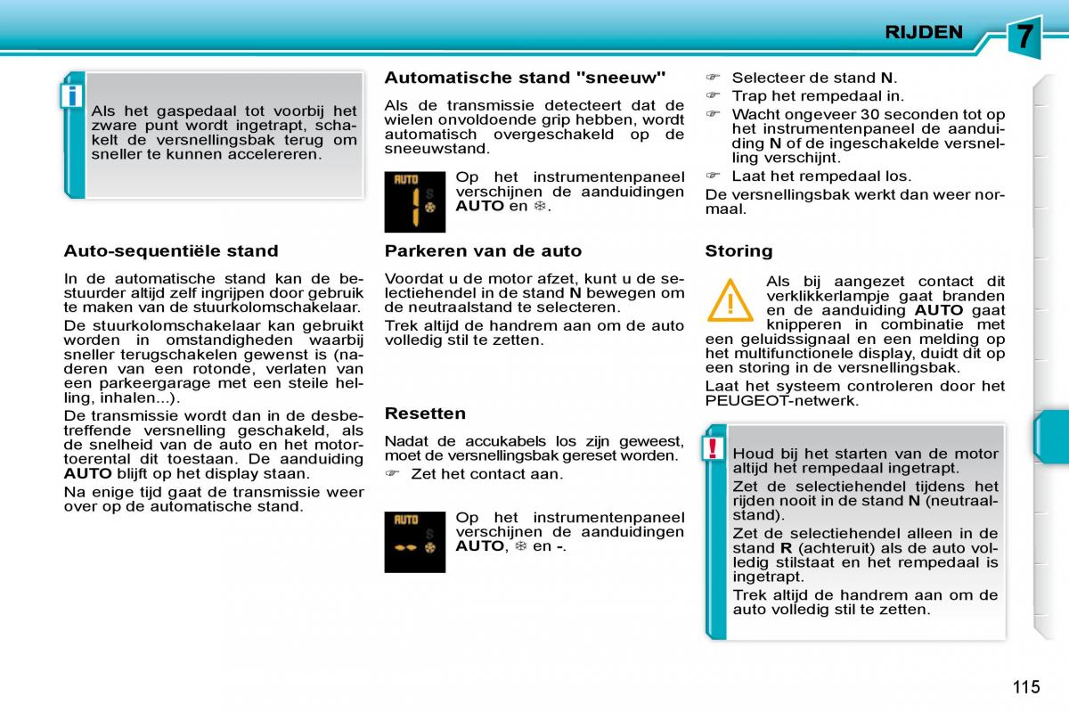 Peugeot 207 handleiding / page 111