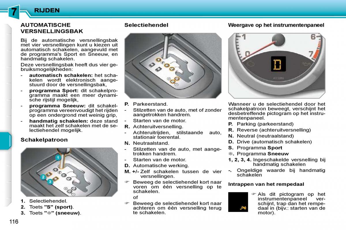 Peugeot 207 handleiding / page 112