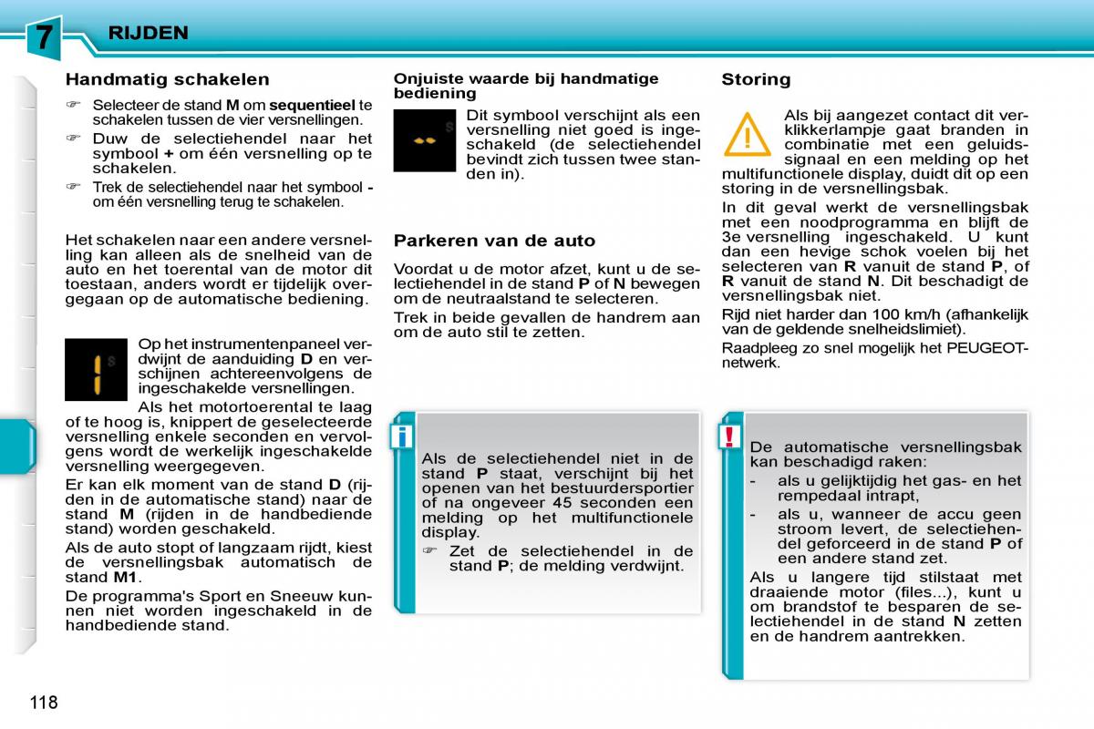 Peugeot 207 handleiding / page 114