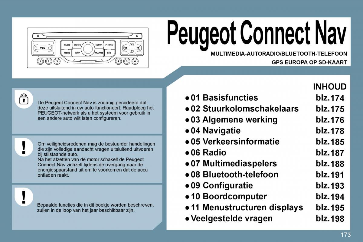 Peugeot 207 handleiding / page 169