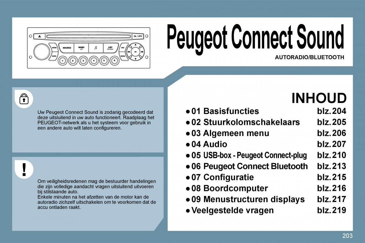 Peugeot 207 handleiding / page 198