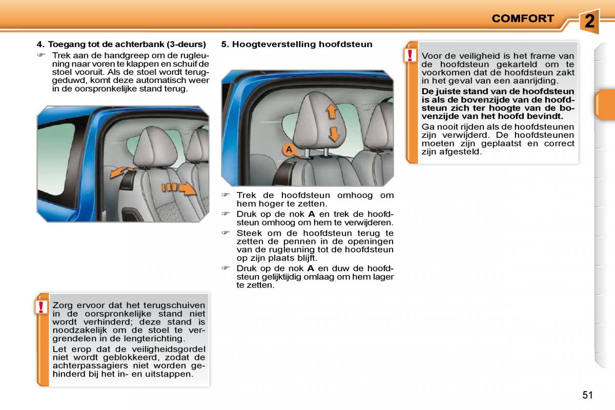 Peugeot 207 handleiding / page 38