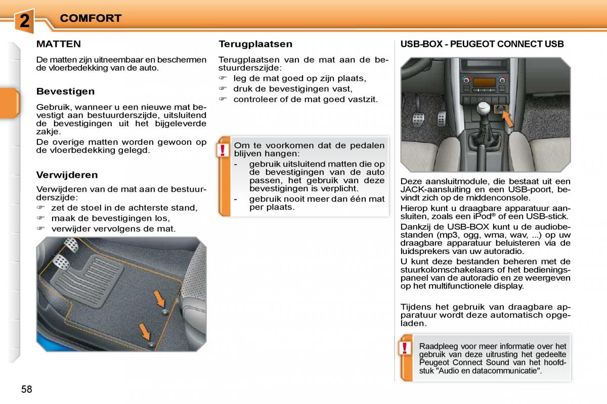 Peugeot 207 handleiding / page 47