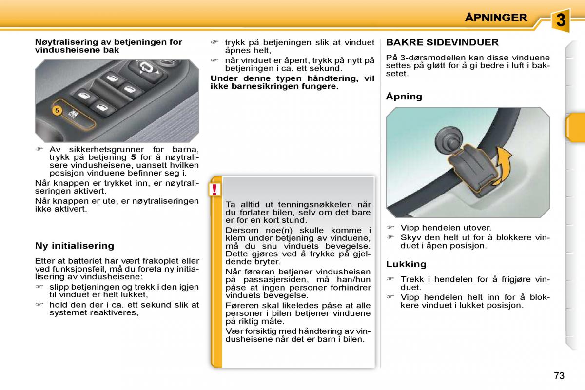 Peugeot 207 bruksanvisningen / page 64