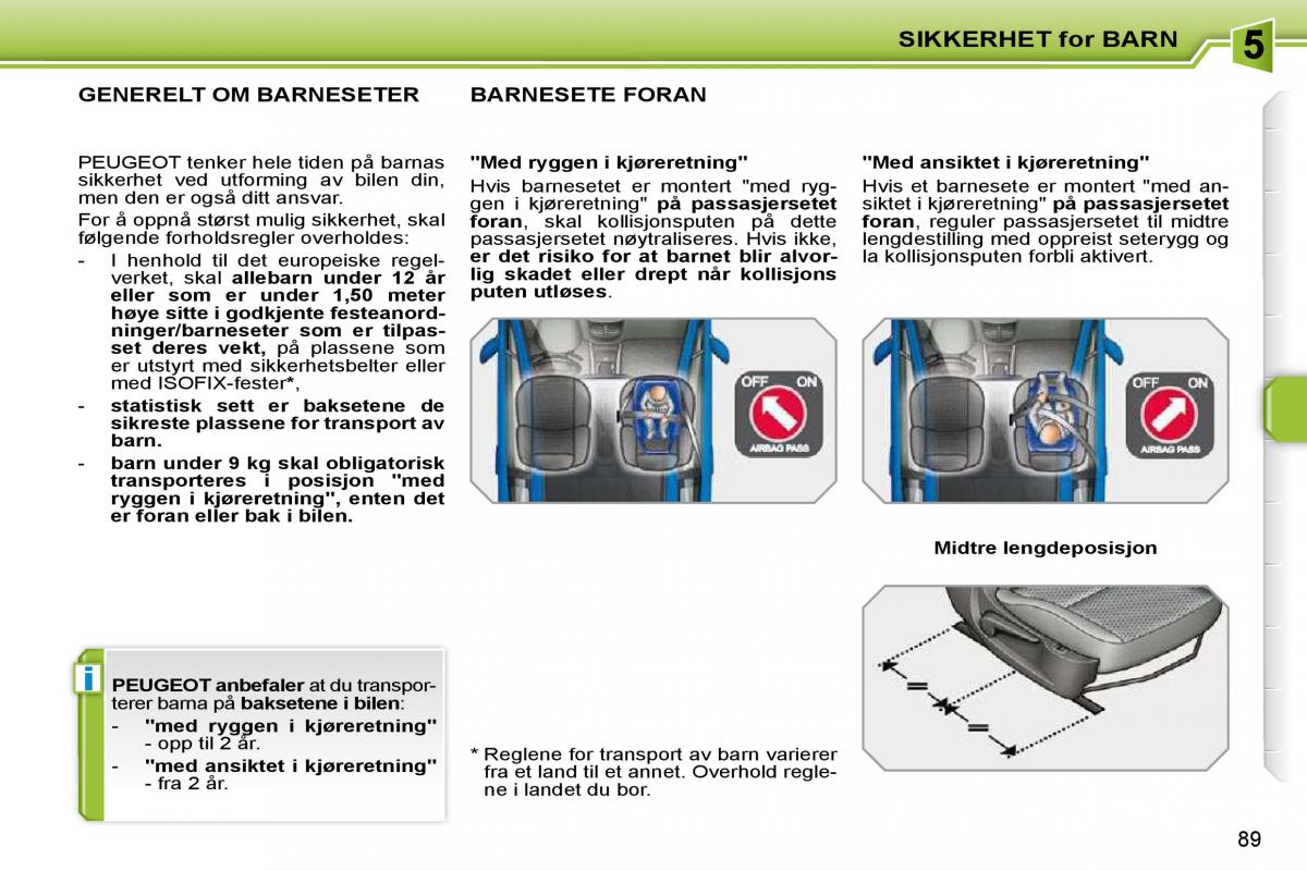 Peugeot 207 bruksanvisningen / page 84