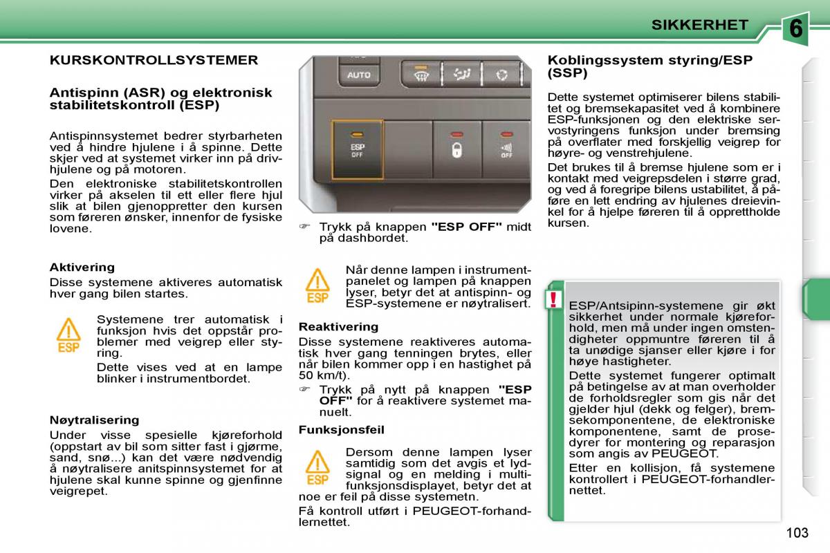 Peugeot 207 bruksanvisningen / page 99