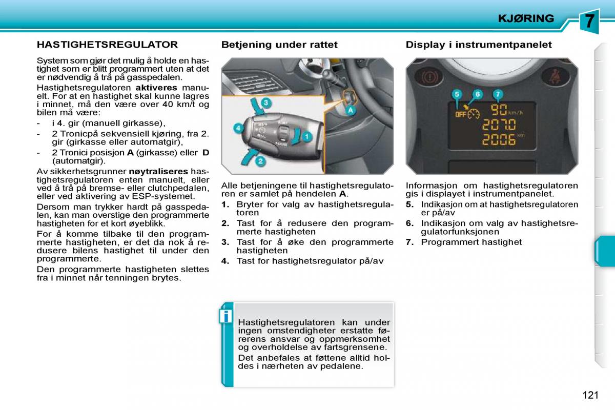 Peugeot 207 bruksanvisningen / page 117