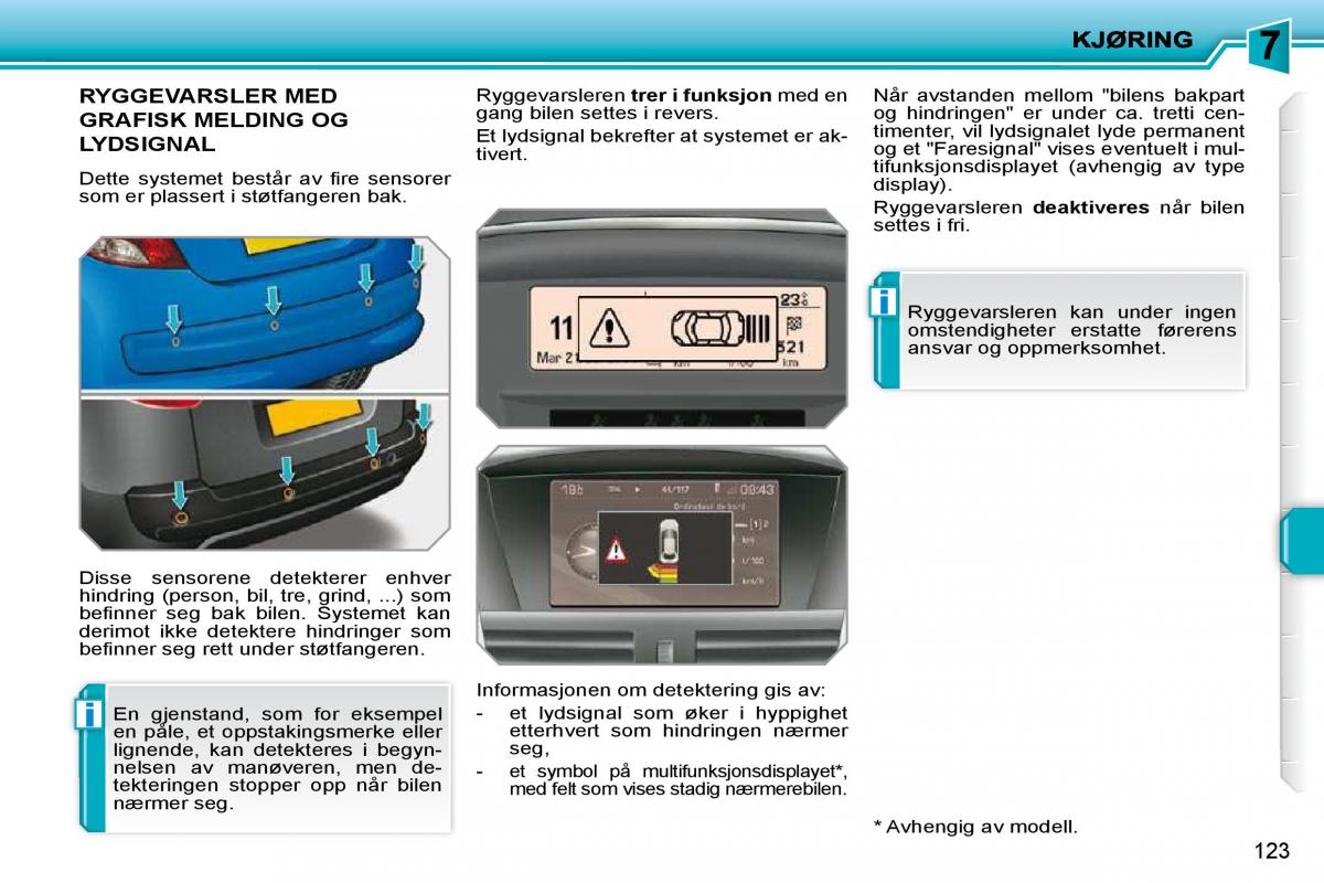 Peugeot 207 bruksanvisningen / page 119