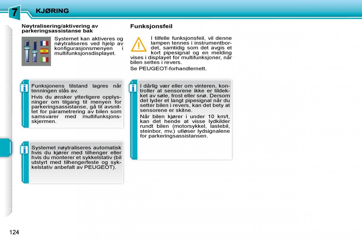 Peugeot 207 bruksanvisningen / page 120