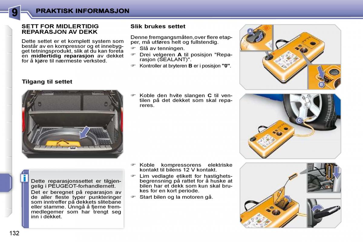 Peugeot 207 bruksanvisningen / page 128