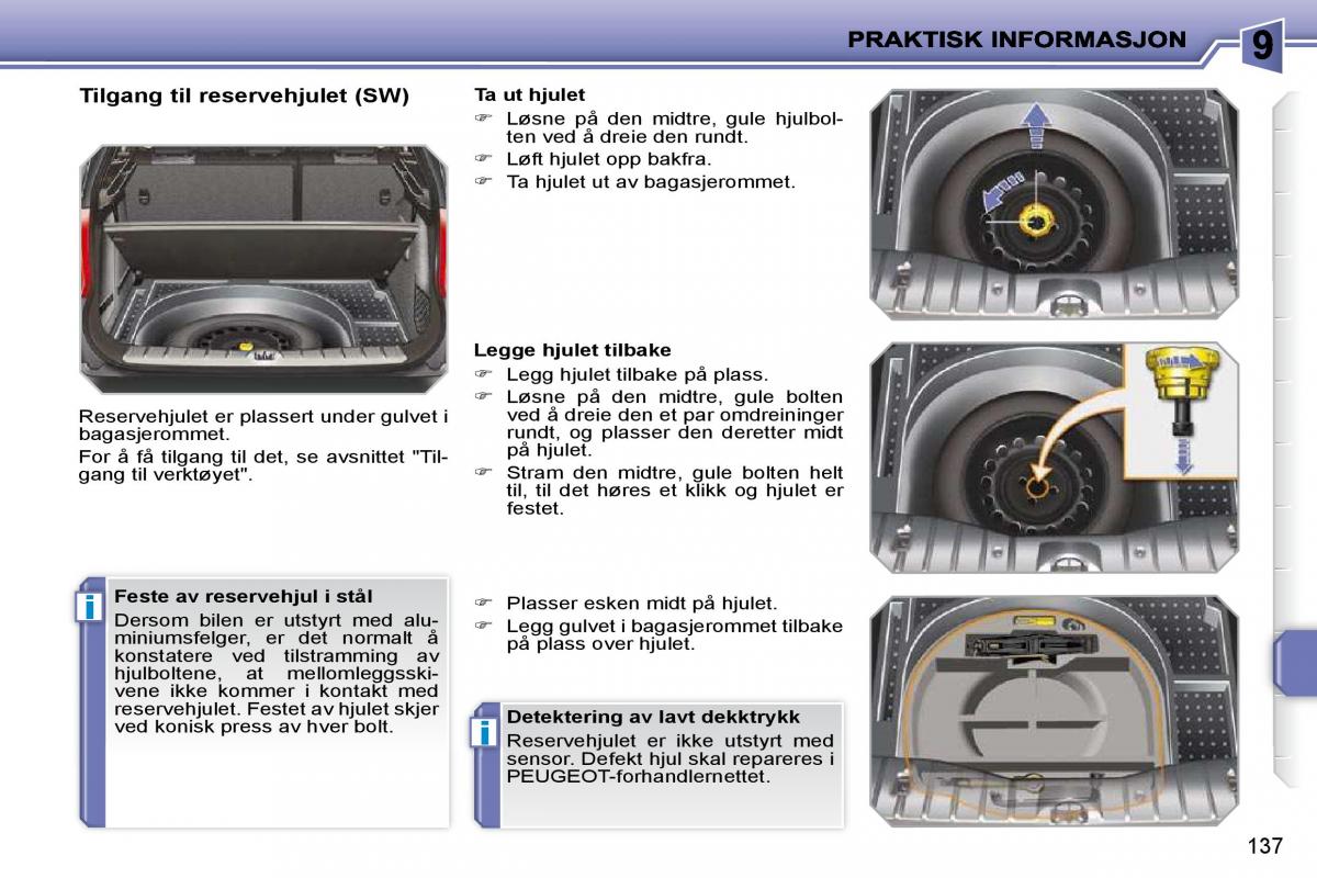 Peugeot 207 bruksanvisningen / page 133