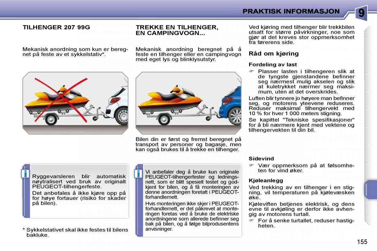 Peugeot 207 bruksanvisningen / page 151