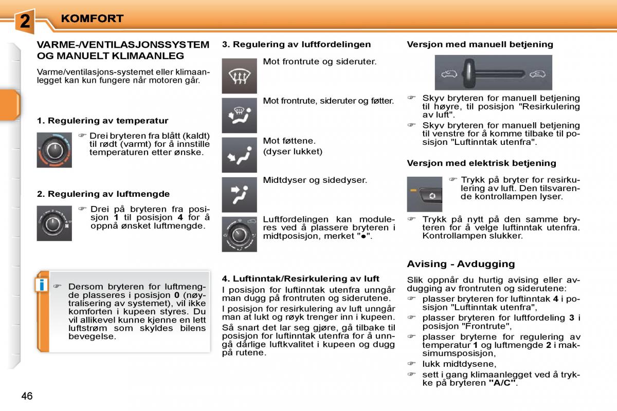 Peugeot 207 bruksanvisningen / page 30