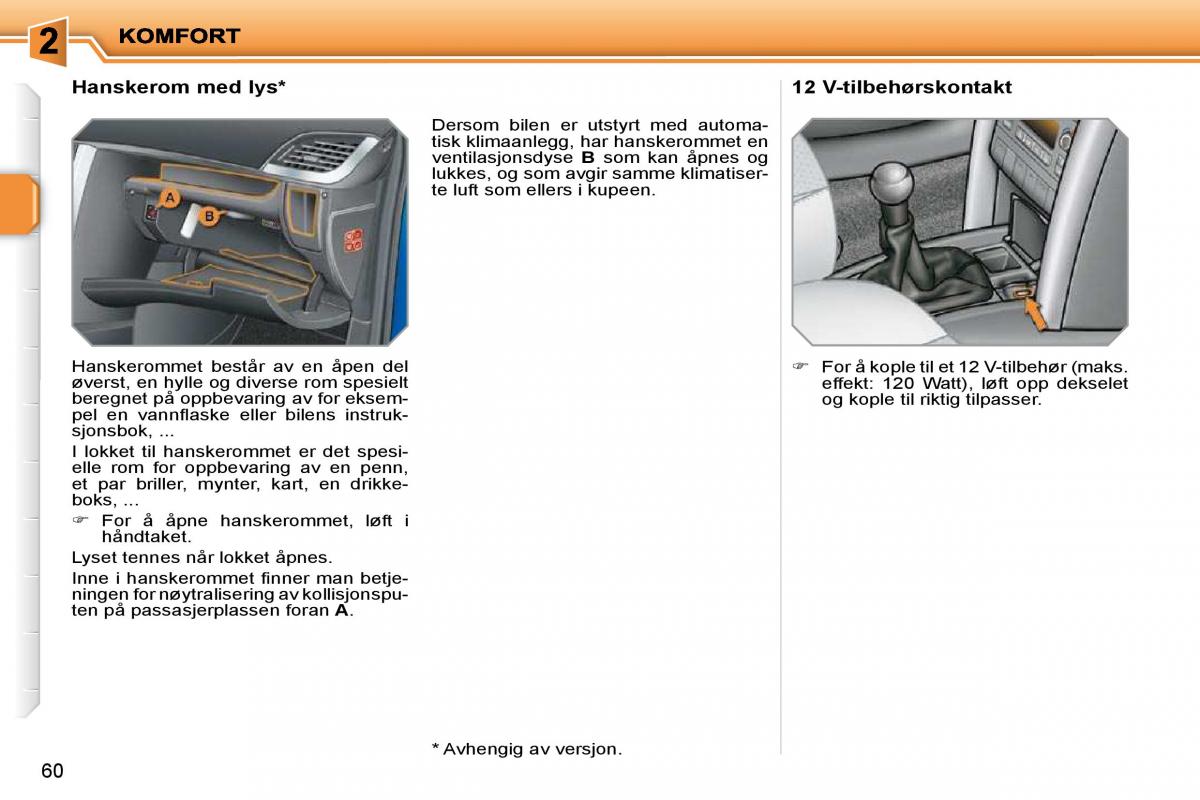 Peugeot 207 bruksanvisningen / page 49