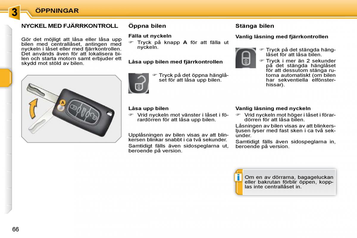 Peugeot 207 instruktionsbok / page 55