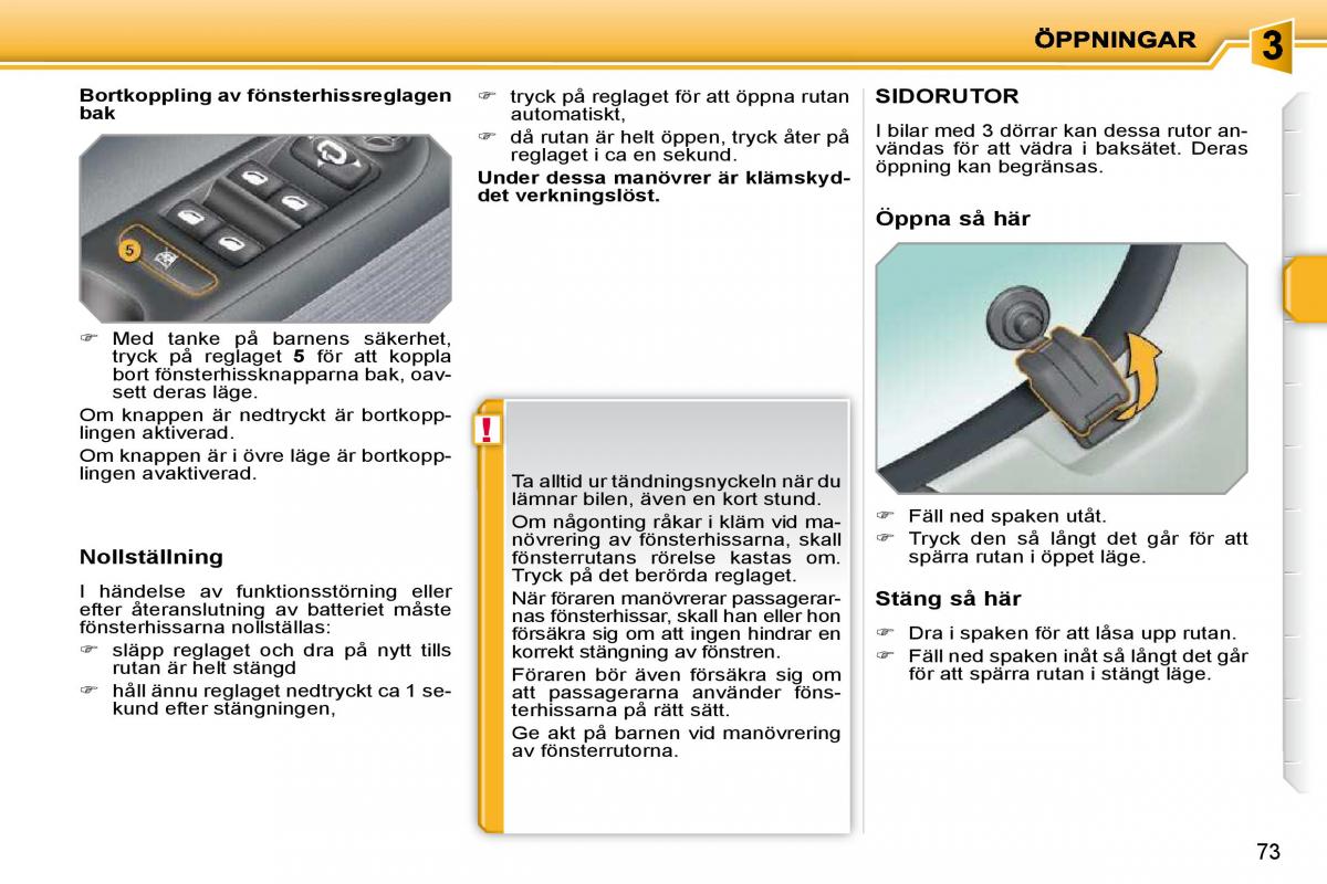 Peugeot 207 instruktionsbok / page 64