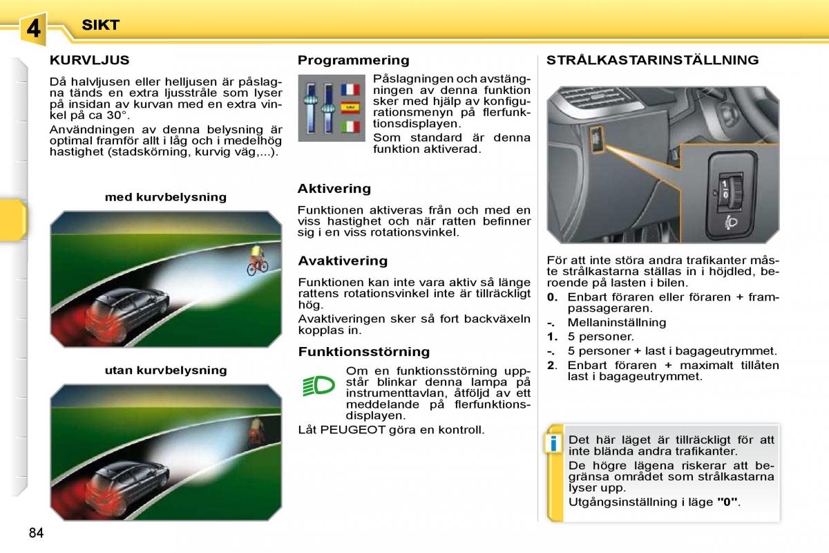 Peugeot 207 instruktionsbok / page 79