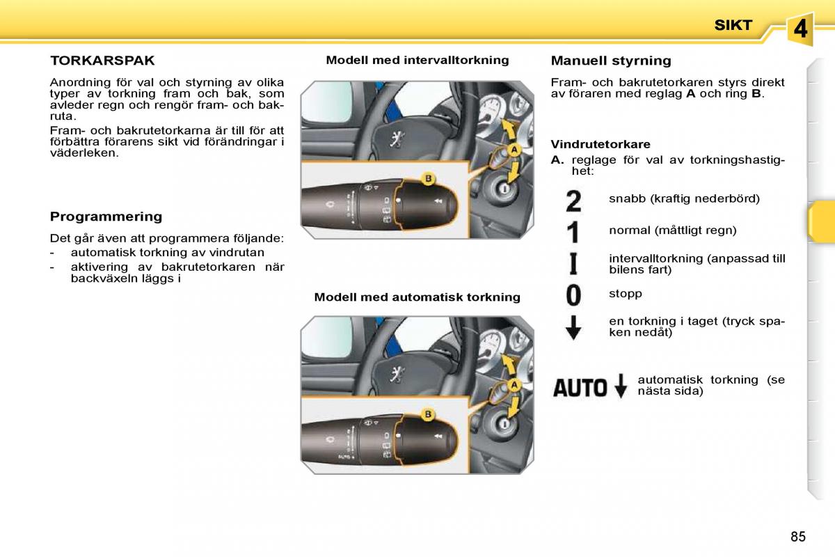 Peugeot 207 instruktionsbok / page 80