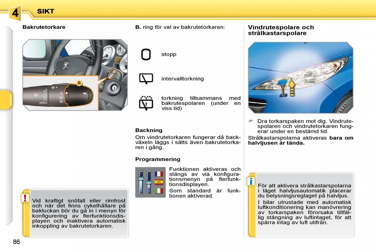 Peugeot 207 instruktionsbok / page 81