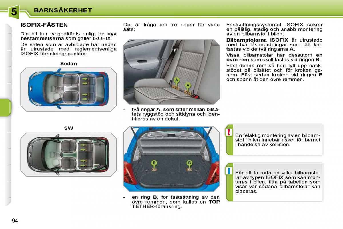 Peugeot 207 instruktionsbok / page 90