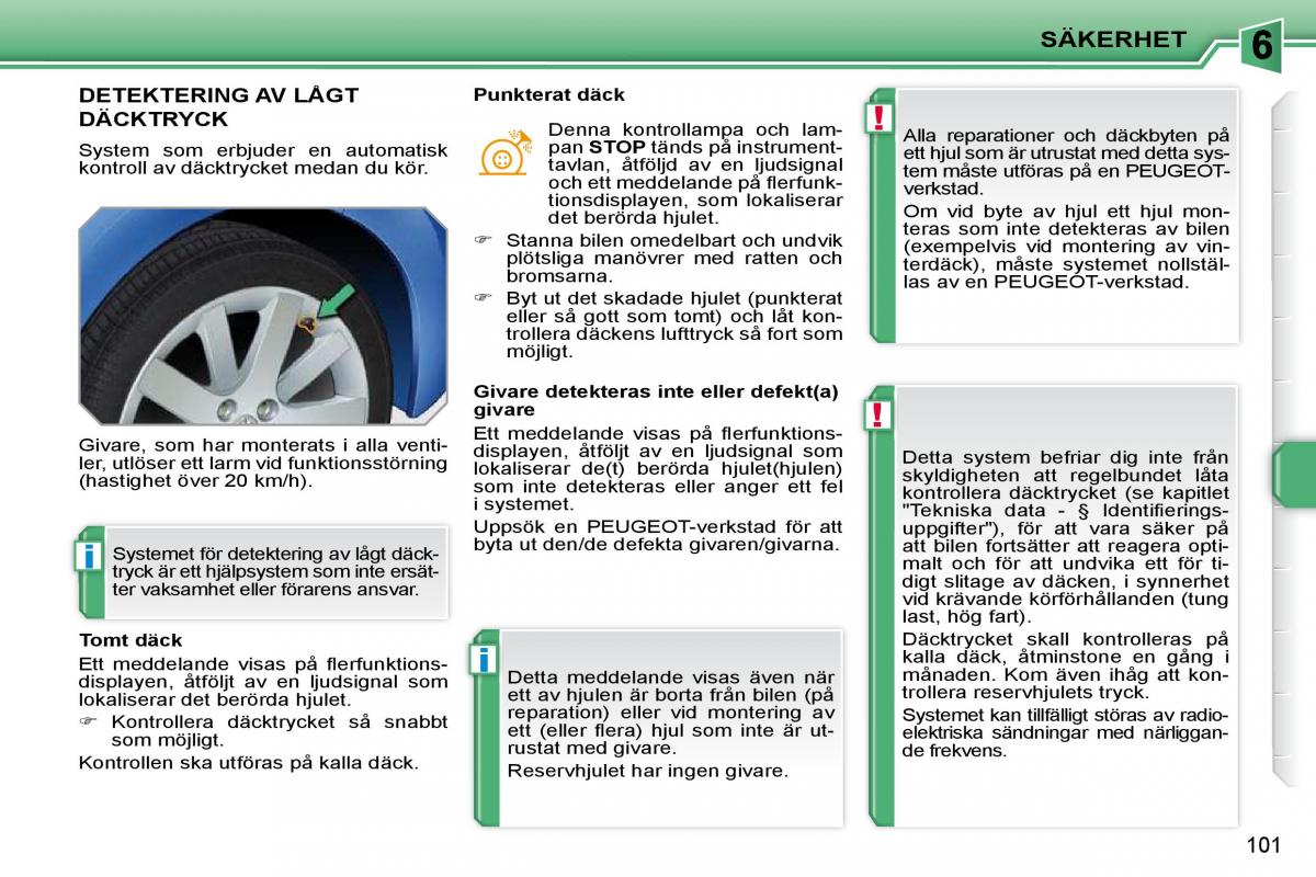 Peugeot 207 instruktionsbok / page 97