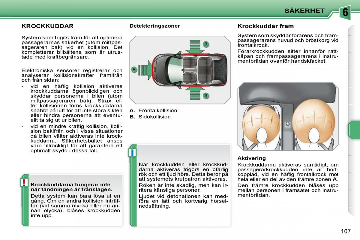 Peugeot 207 instruktionsbok / page 103