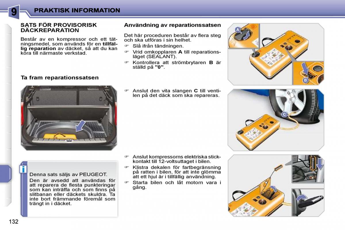 Peugeot 207 instruktionsbok / page 128