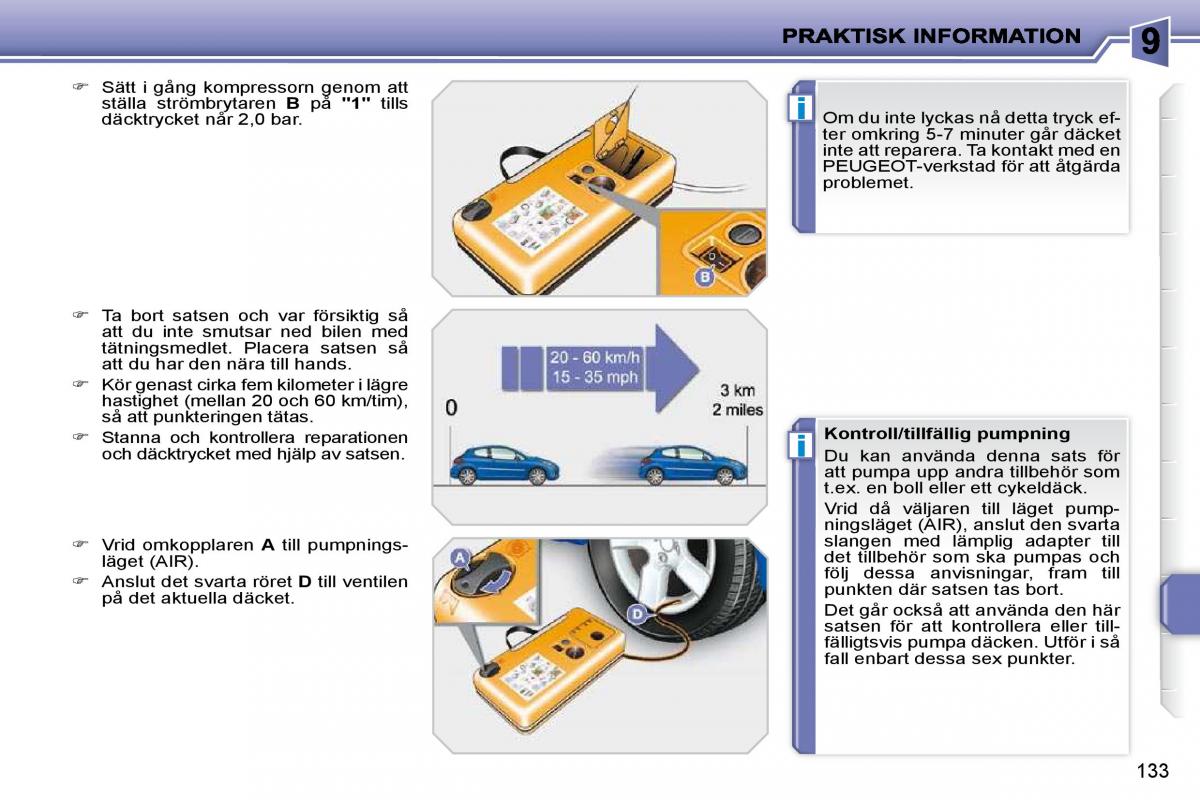 Peugeot 207 instruktionsbok / page 129