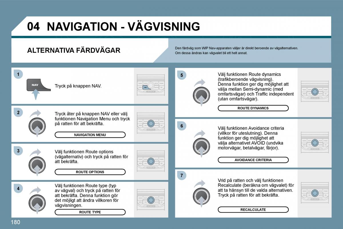 Peugeot 207 instruktionsbok / page 176