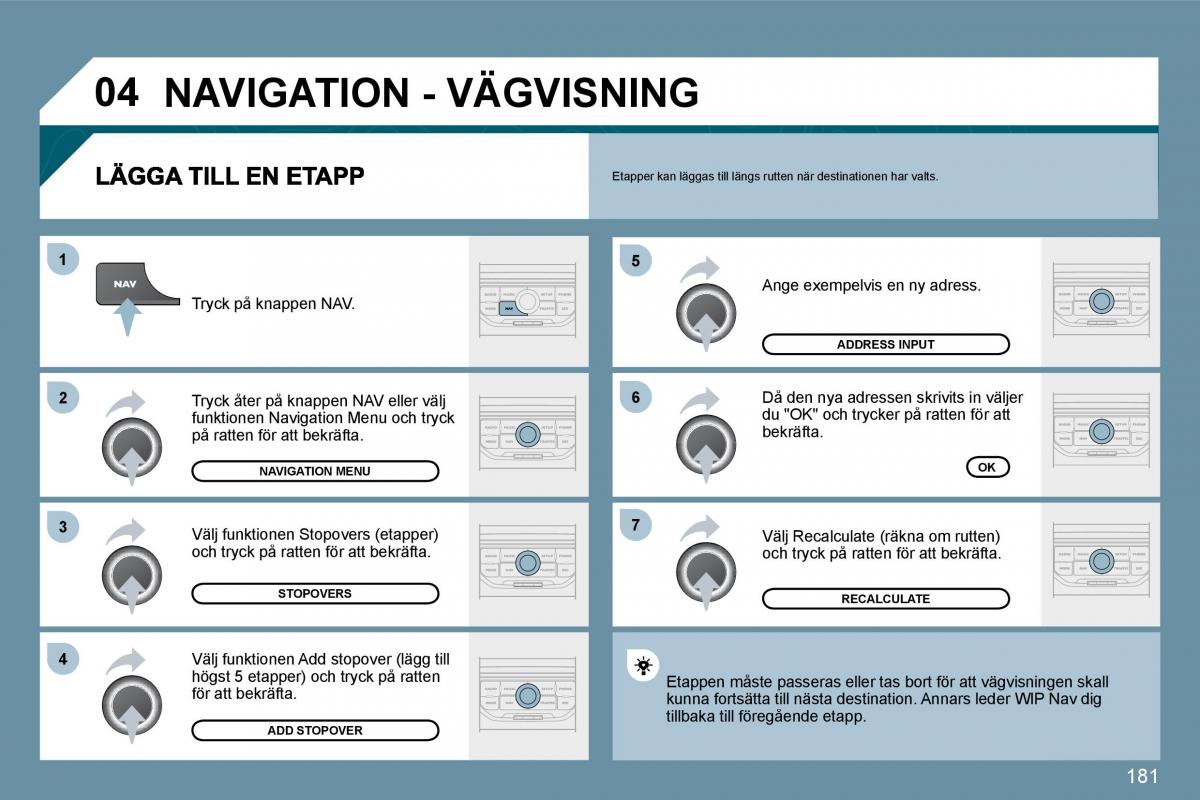 Peugeot 207 instruktionsbok / page 177