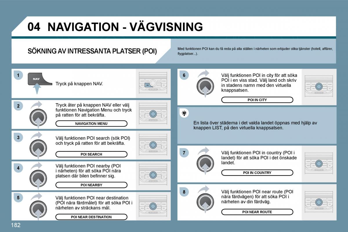 Peugeot 207 instruktionsbok / page 178