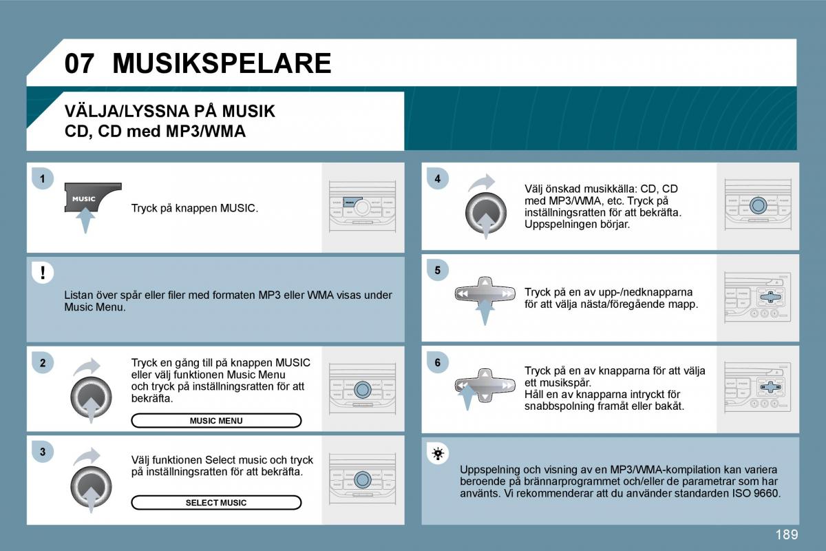 Peugeot 207 instruktionsbok / page 185