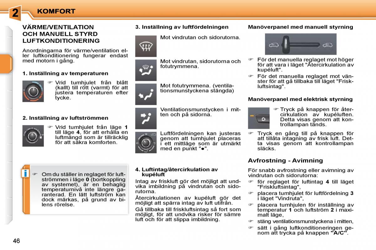 Peugeot 207 instruktionsbok / page 32