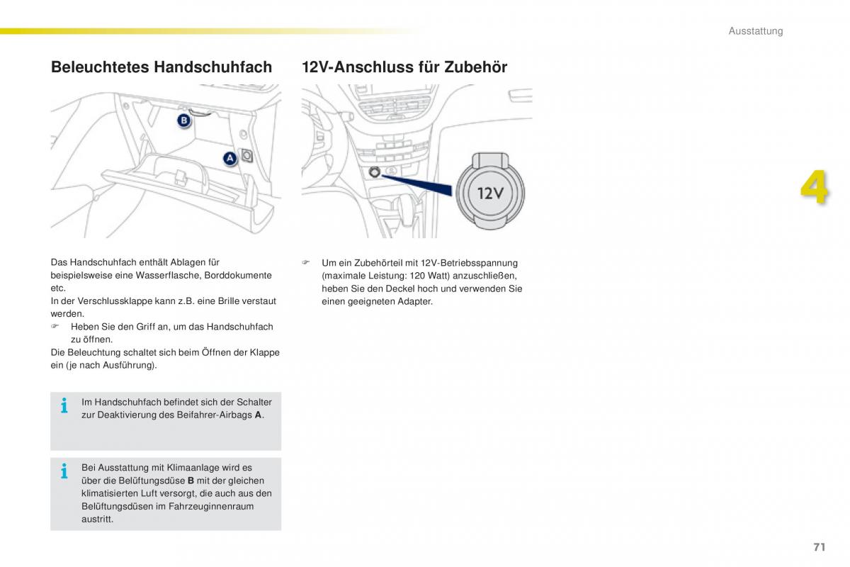 Peugeot 2008 Handbuch / page 73