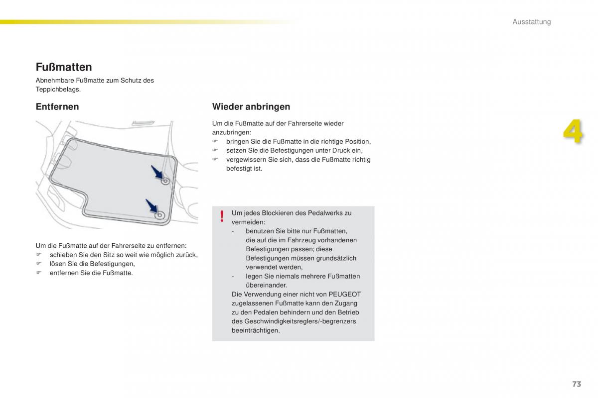 Peugeot 2008 Handbuch / page 75