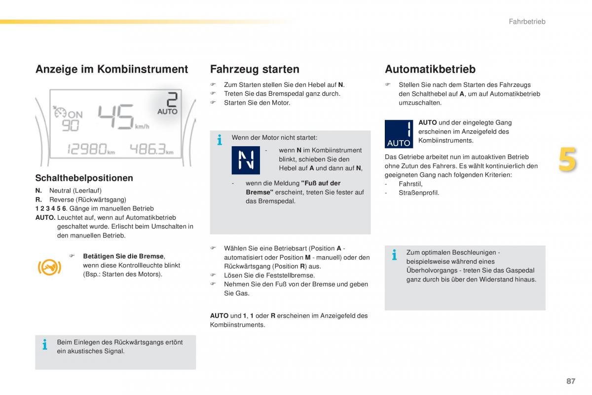 Peugeot 2008 Handbuch / page 89