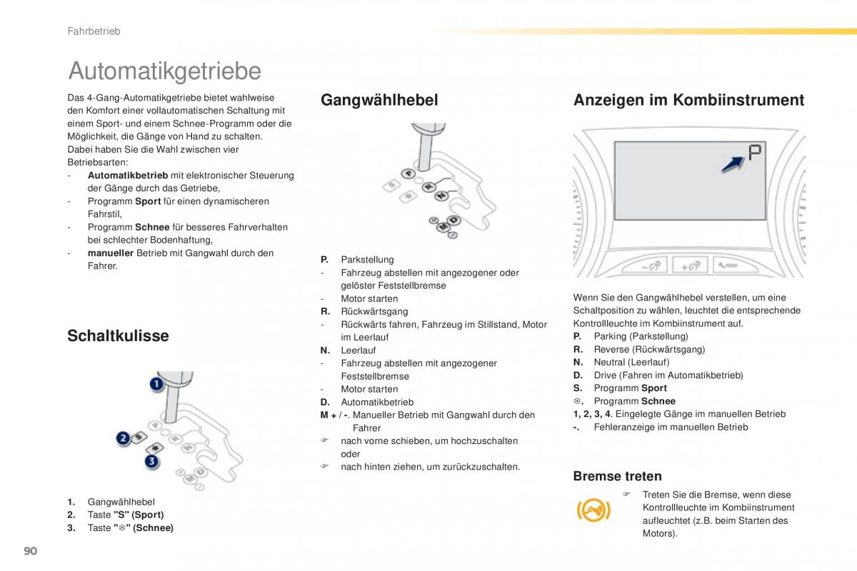 Peugeot 2008 Handbuch / page 92