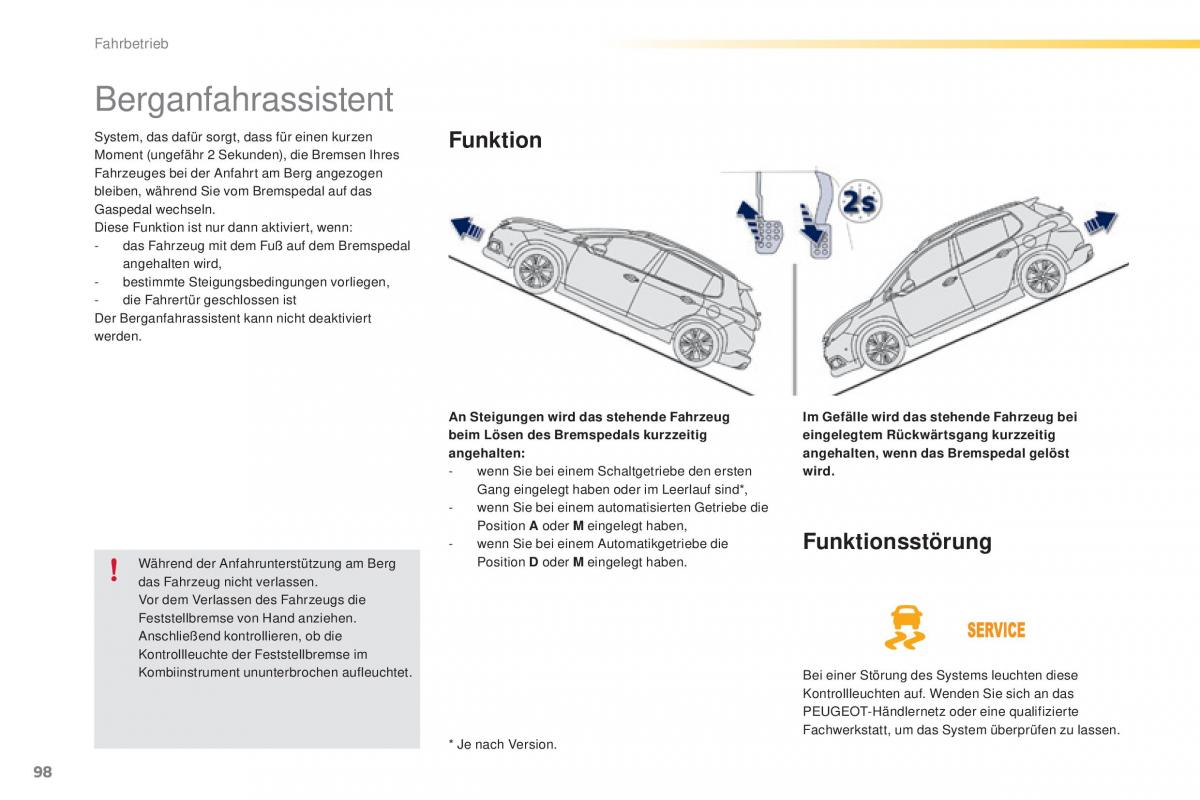 Peugeot 2008 Handbuch / page 100