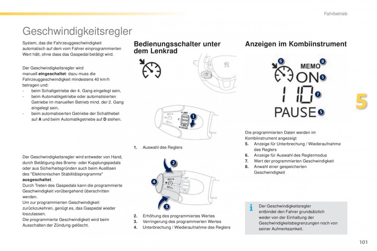 Peugeot 2008 Handbuch / page 103