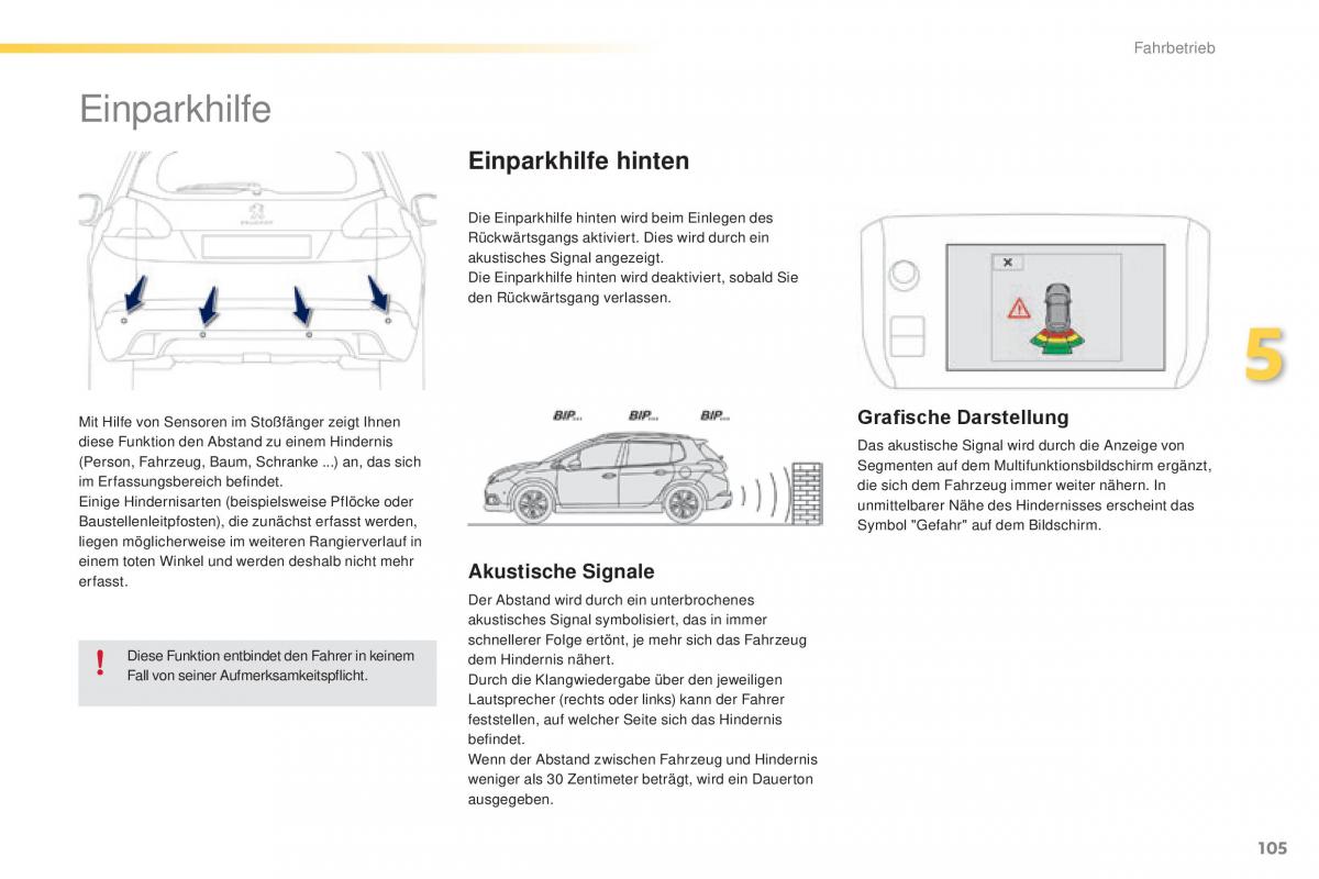 Peugeot 2008 Handbuch / page 107