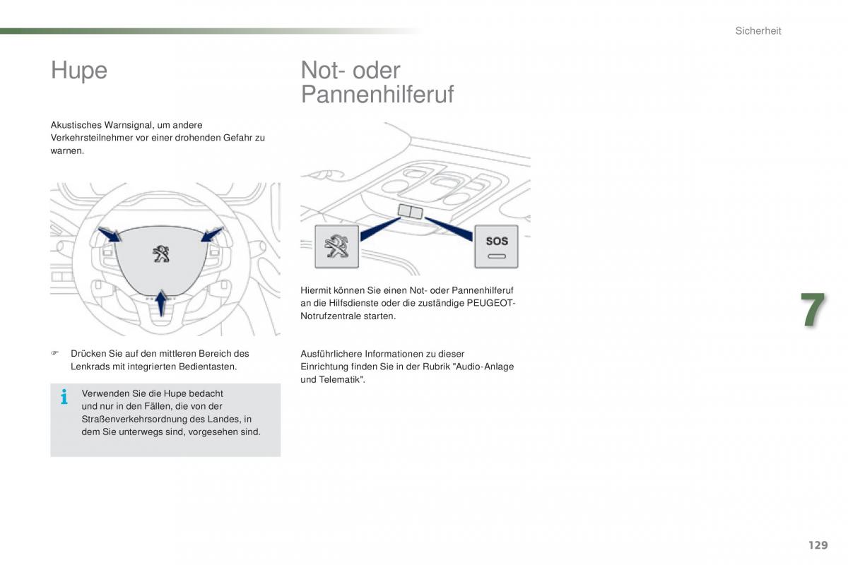 Peugeot 2008 Handbuch / page 131