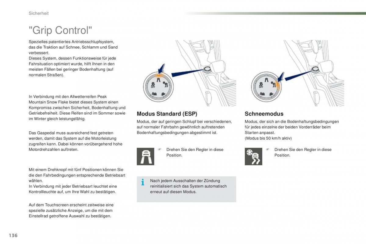 Peugeot 2008 Handbuch / page 138