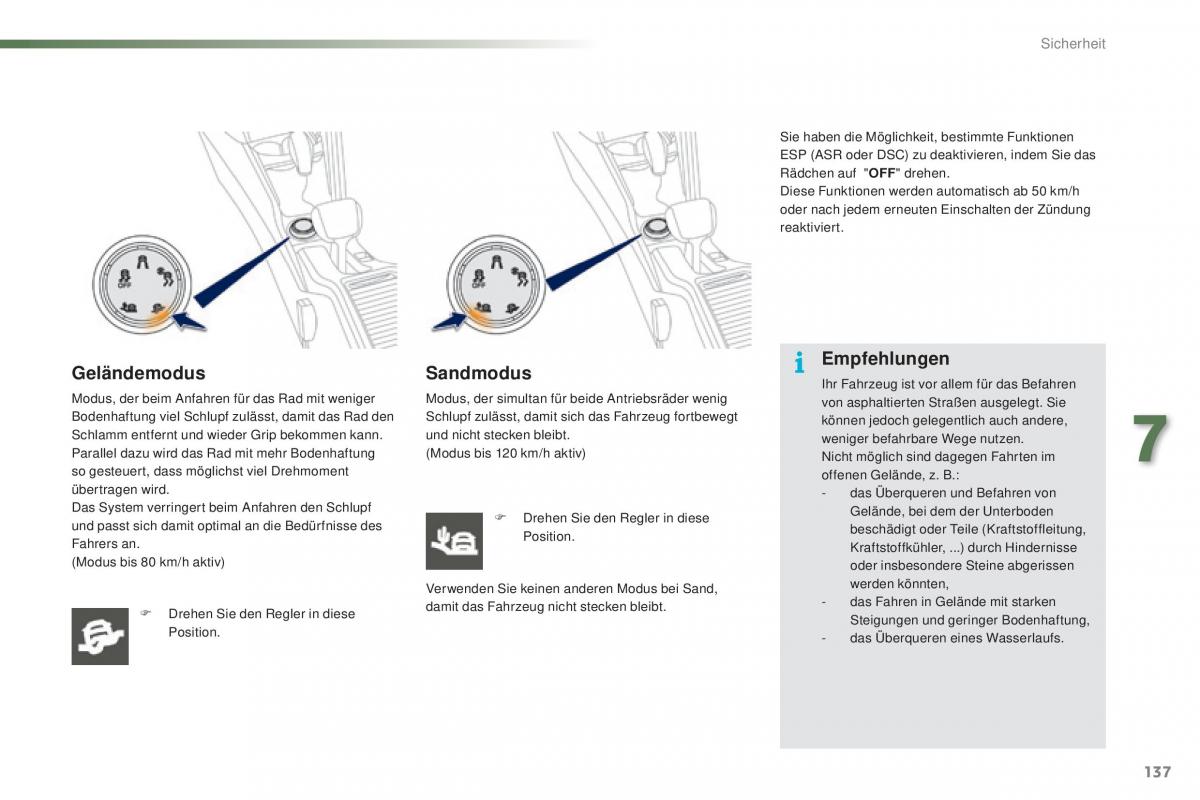 Peugeot 2008 Handbuch / page 139